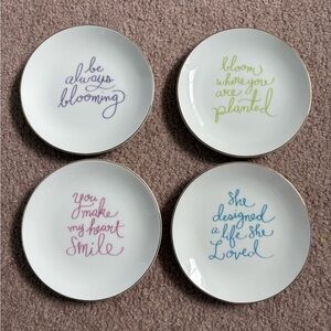 Indigo Purple and Green Side Plate Collection